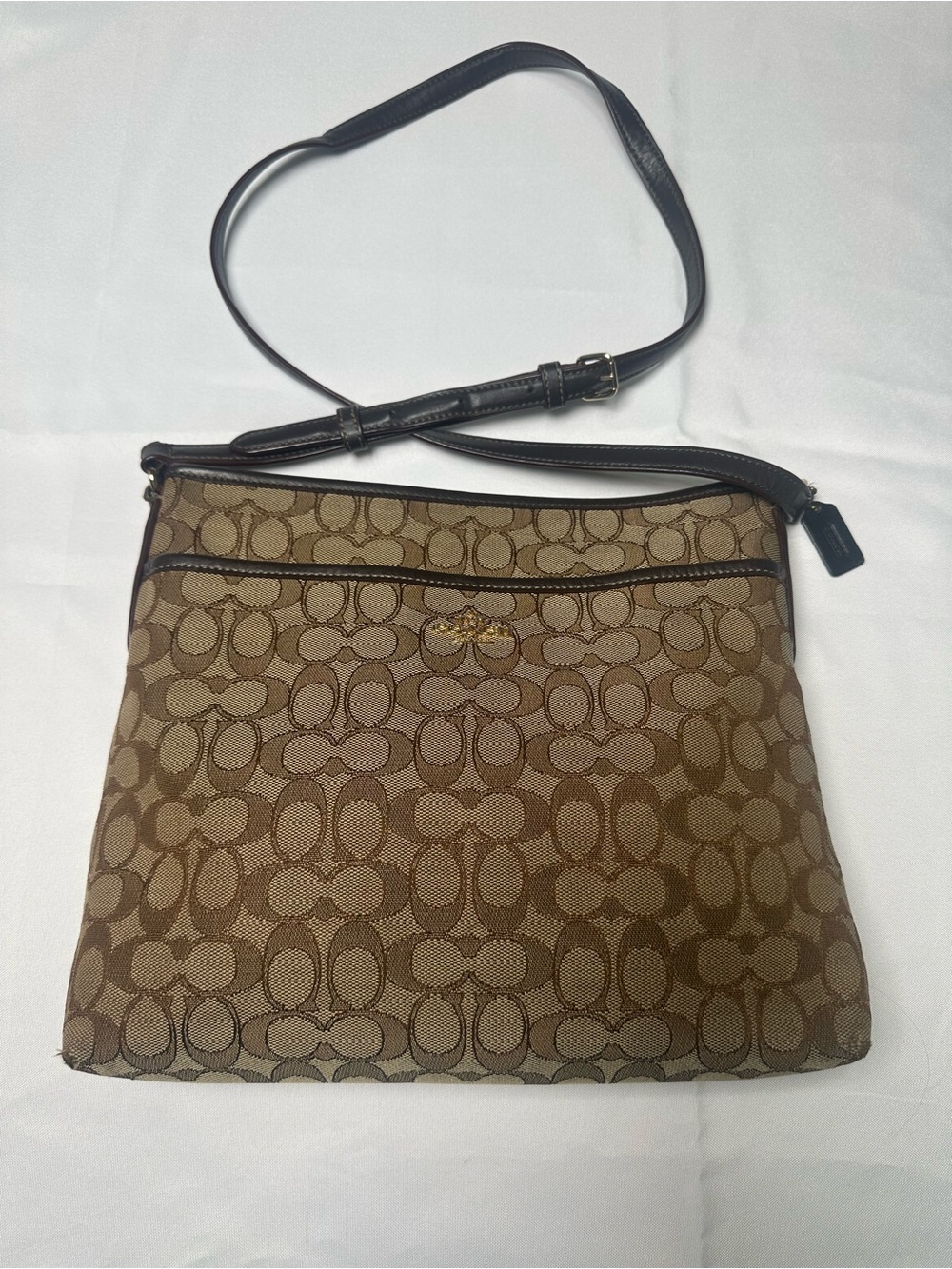 Coach Brown Signature Crossbody Bag F58285